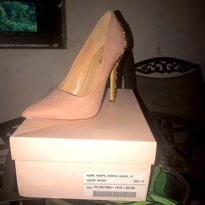 Justfab size 10 blush pumps